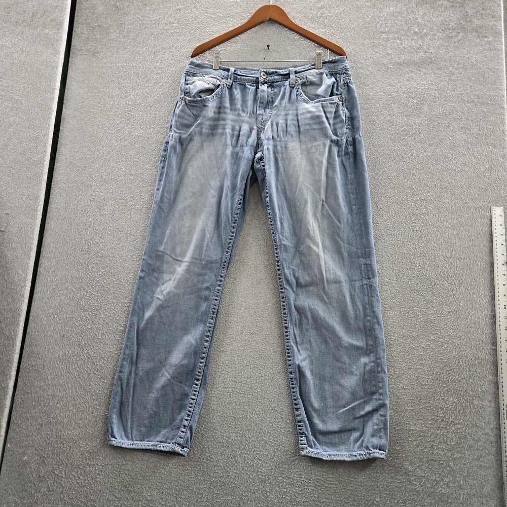 BKE Men Jeans 34X32 Light Blue‎ Denim Nolan 30" Inseam